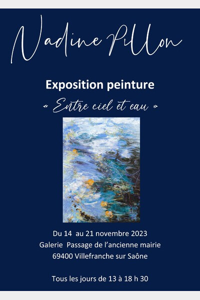 affiche expo Nadine Pillon