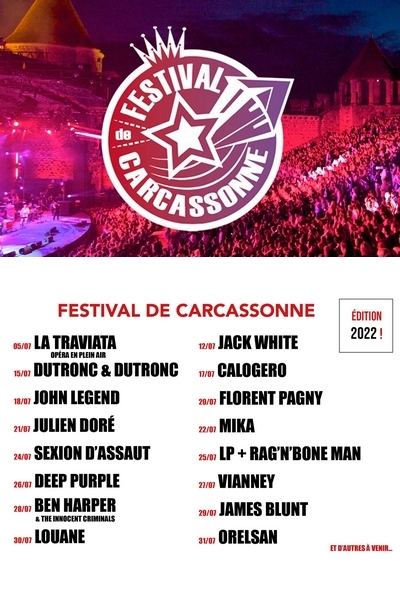 Festival de Carcassonne < Carcassonne < Fête & Festival - Diver |  